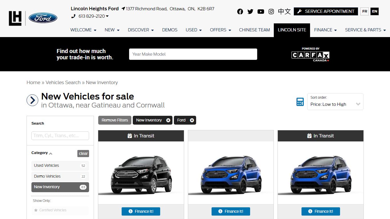 Lincoln Heights Ford | New Vehicles for sale in Ottawa near Gatineau